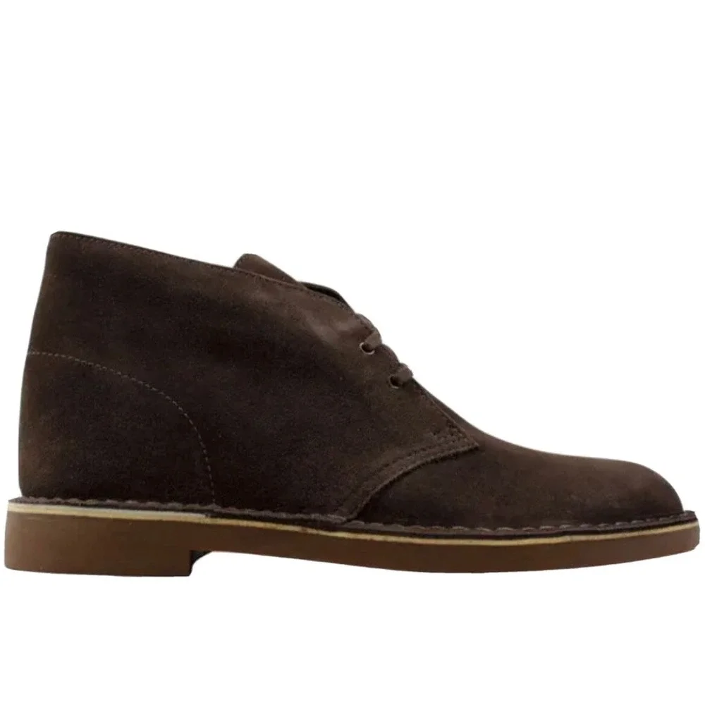 Clarks Bushacre 2‎ Suede Chukka Boots 26082289 Men's Size 12 M Chocolate Brown